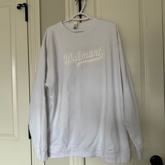 Walmart White Graphic Sweatshirt - Picture 3 of 6